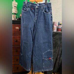 Rare Vintage Snake Eyes 14” Ultra Wide Leg Baggy Skater Jeans!! 90’s! Y2K!